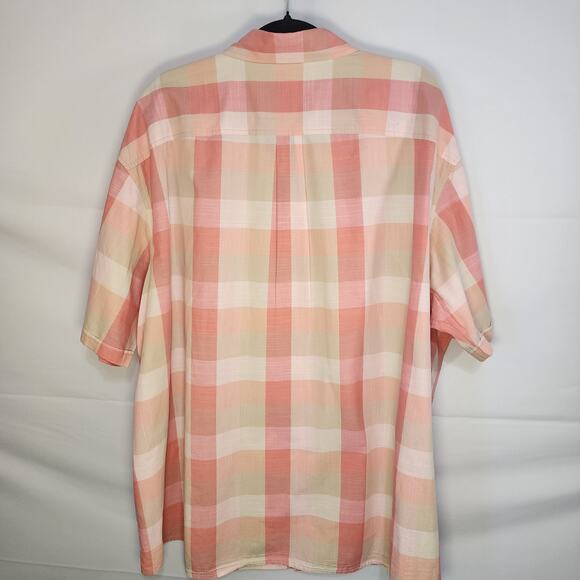 Claiborne Button Down Short Sleeve Cotton Shirt Men's 3XL - Picture 3 of 4